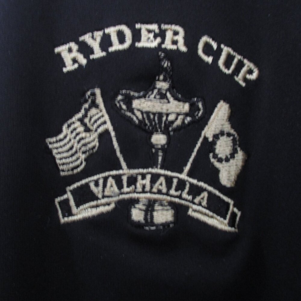 Bobby Jones Mens L/S "Ryder Cup Valhalla" (2008) 1/4 Zip Golf Windbreaker NWOT-L - Picture 2 of 3